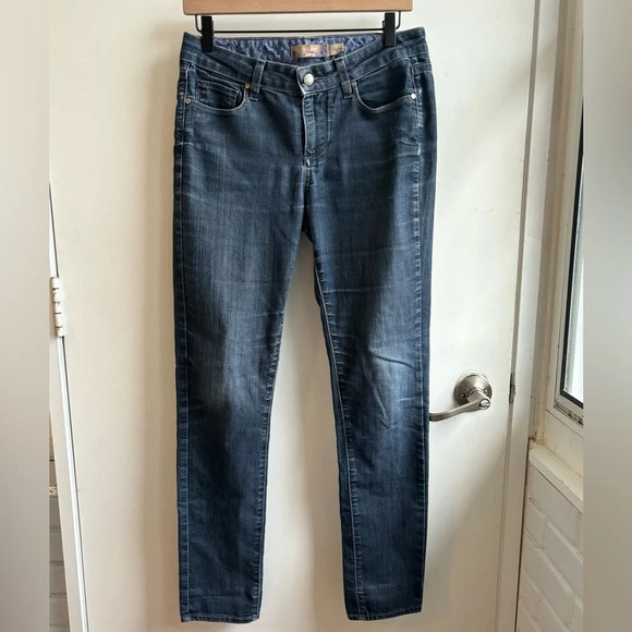 Paige Skyline Midrise Skinny Jeans. - Picture 1 of 4